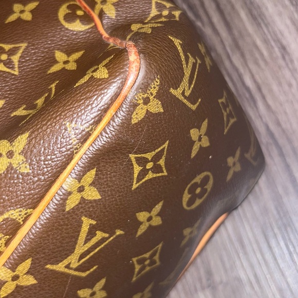 Louis Vuitton Brown Monogram Tote Bag - Picture 6 of 10